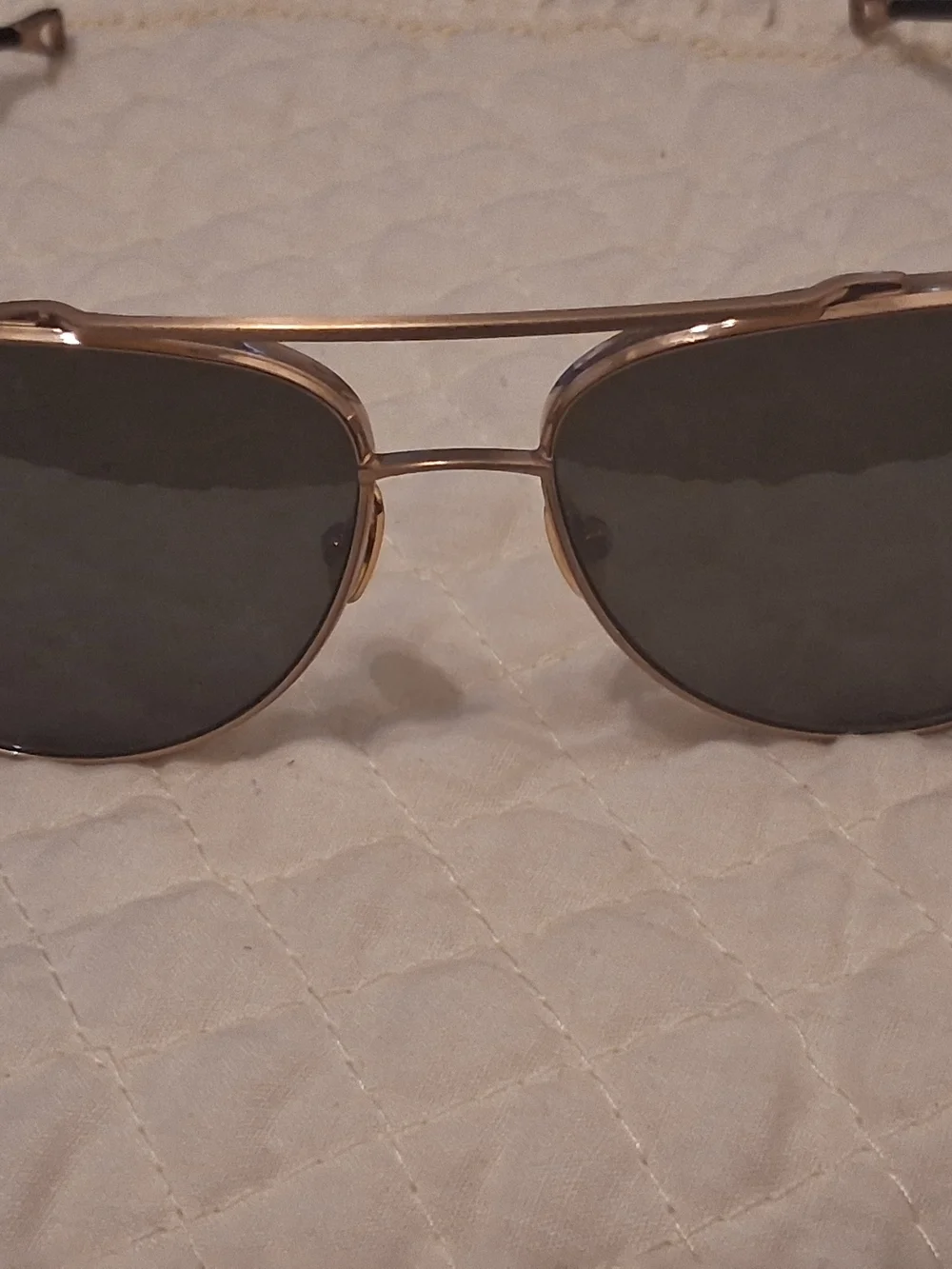 North Sails Gold Aviator Sunglasses with Dark Lenses